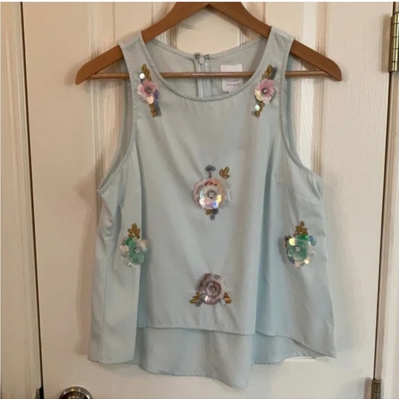 LC Light Blue‎ Sleeveless Blouse - Picture 6 of 6